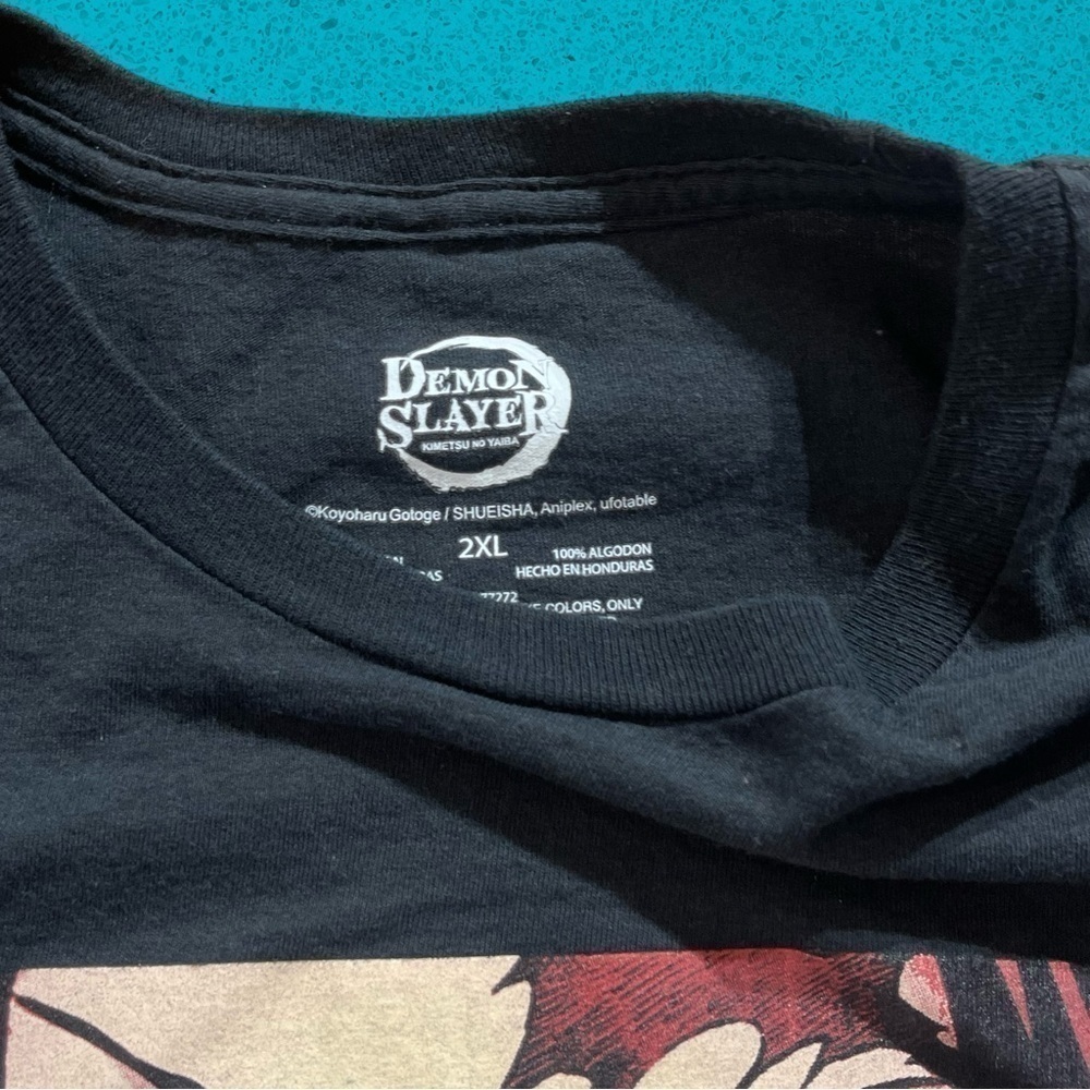 Demon Slayer anime rap style t shirt fits men’s XL - Picture 6 of 6